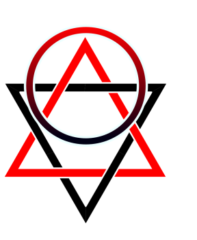 L’image du site est une étoile de David entrecroisée avec un A cerclé le tout dans un dégradé de noir et de rouge